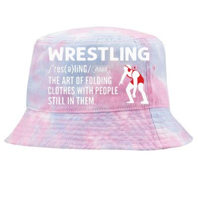 Definition Of Wrestling Wrestler Tie-Dyed Bucket Hat