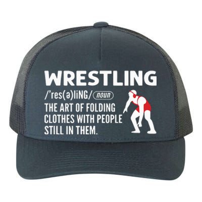 Definition Of Wrestling Wrestler Yupoong Adult 5-Panel Trucker Hat