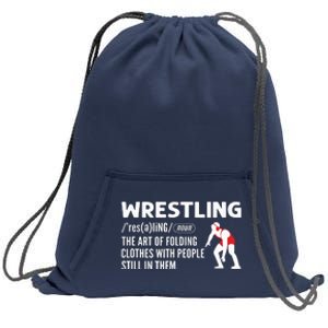 Definition Of Wrestling Wrestler Sweatshirt Cinch Pack Bag