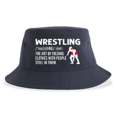 Definition Of Wrestling Wrestler Sustainable Bucket Hat