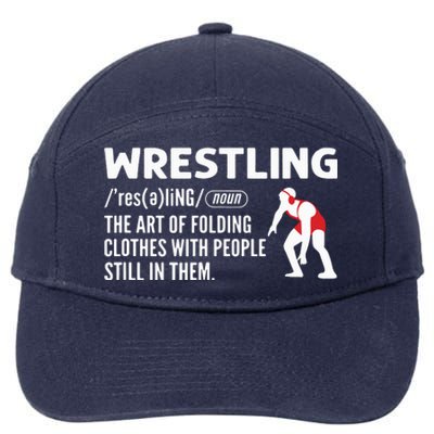 Definition Of Wrestling Wrestler 7-Panel Snapback Hat