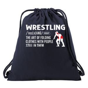 Definition Of Wrestling Wrestler Drawstring Bag