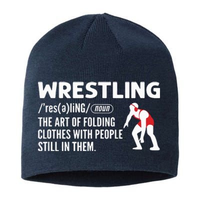 Definition Of Wrestling Wrestler Sustainable Beanie