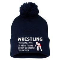 Definition Of Wrestling Wrestler Pom Pom 12in Knit Beanie