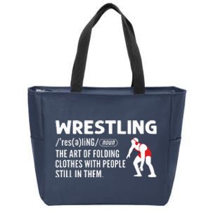 Definition Of Wrestling Wrestler Zip Tote Bag