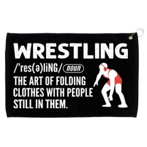 Definition Of Wrestling Wrestler Gift Grommeted Golf Towel