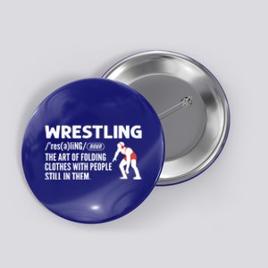 Definition Of Wrestling Wrestler Gift Button