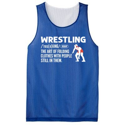 Definition Of Wrestling Wrestler Gift Mesh Reversible Basketball Jersey Tank