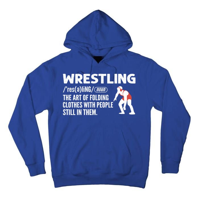 Definition Of Wrestling Wrestler Gift Tall Hoodie