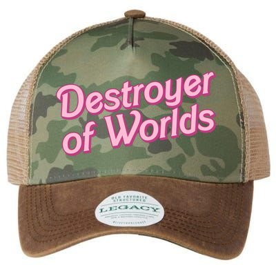 Detroyer Of Worlds Funny Barbe Barbenheimer Legacy Tie Dye Trucker Hat