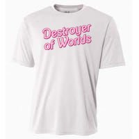 Detroyer Of Worlds Funny Barbe Barbenheimer Cooling Performance Crew T-Shirt