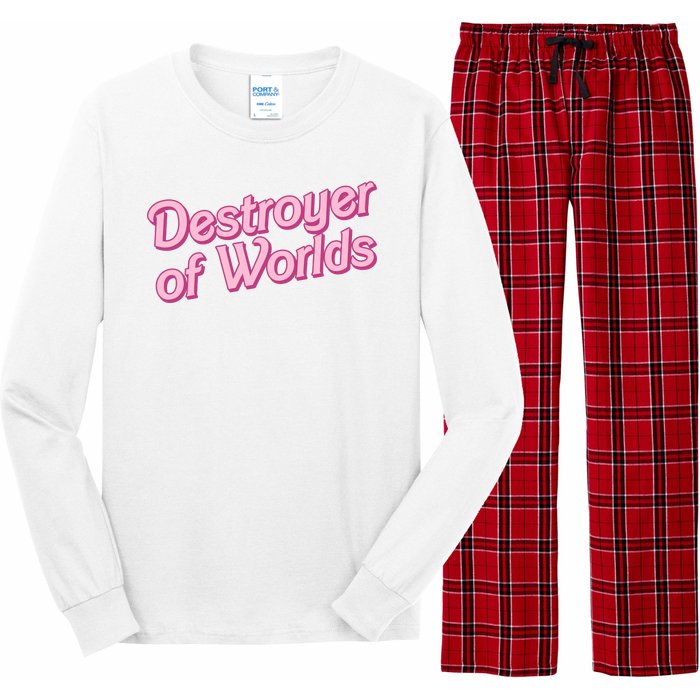 Detroyer Of Worlds Funny Barbe Barbenheimer Long Sleeve Pajama Set