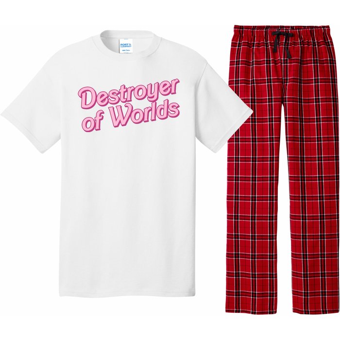 Detroyer Of Worlds Funny Barbe Barbenheimer Pajama Set