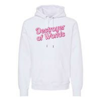 Detroyer Of Worlds Funny Barbe Barbenheimer Premium Hoodie