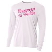 Detroyer Of Worlds Funny Barbe Barbenheimer Cooling Performance Long Sleeve Crew