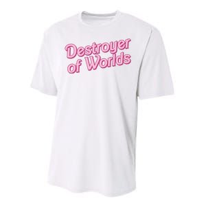 Detroyer Of Worlds Funny Barbe Barbenheimer Performance Sprint T-Shirt