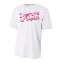 Detroyer Of Worlds Funny Barbe Barbenheimer Performance Sprint T-Shirt