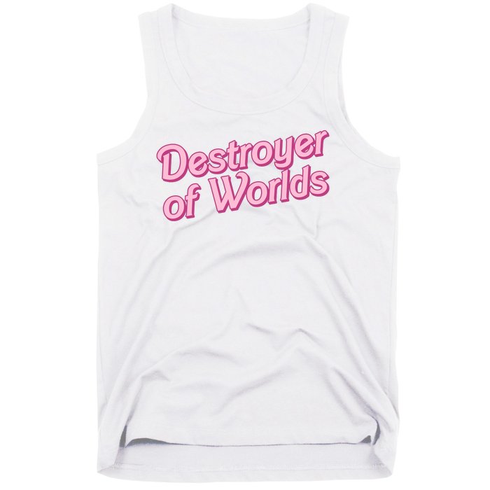 Detroyer Of Worlds Funny Barbe Barbenheimer Tank Top