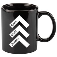 Down Right Awesome Arrow Down Syndrome Awareness 11oz C Handle Ceramic Mug
