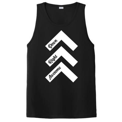 Down Right Awesome Arrow Down Syndrome Awareness PosiCharge Competitor Tank