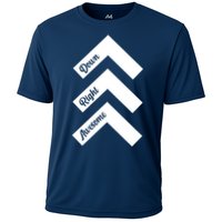Down Right Awesome Arrow Down Syndrome Awareness Cooling Performance Crew T-Shirt