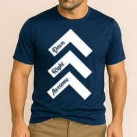 Down Right Awesome Arrow Down Syndrome Awareness Cooling Performance Crew T-Shirt