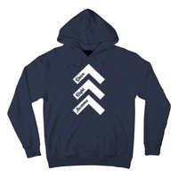 Down Right Awesome Arrow Down Syndrome Awareness Hoodie