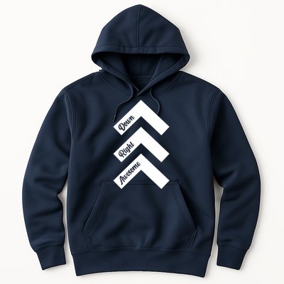 Down Right Awesome Arrow Down Syndrome Awareness Hoodie