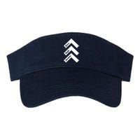 Down Right Awesome Arrow Down Syndrome Awareness Valucap Bio-Washed Visor