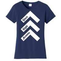 Down Right Awesome Arrow Down Syndrome Awareness Women's T-Shirt