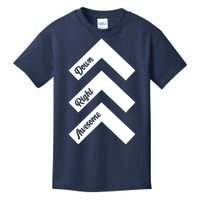 Down Right Awesome Arrow Down Syndrome Awareness Kids T-Shirt