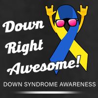 Down Right Awesome Down Syndrome Adult Drive Performance Visor