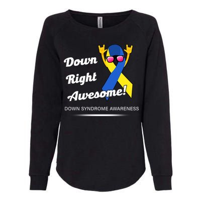 Down Right Awesome Down Syndrome Womens California Wash Sweatshirt