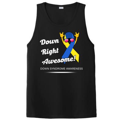 Down Right Awesome Down Syndrome PosiCharge Competitor Tank