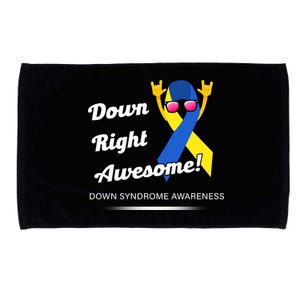 Down Right Awesome Down Syndrome Microfiber Hand Towel