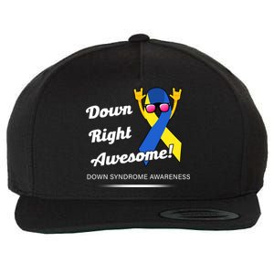 Down Right Awesome Down Syndrome Wool Snapback Cap