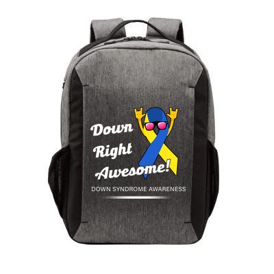 Down Right Awesome Down Syndrome Vector Backpack