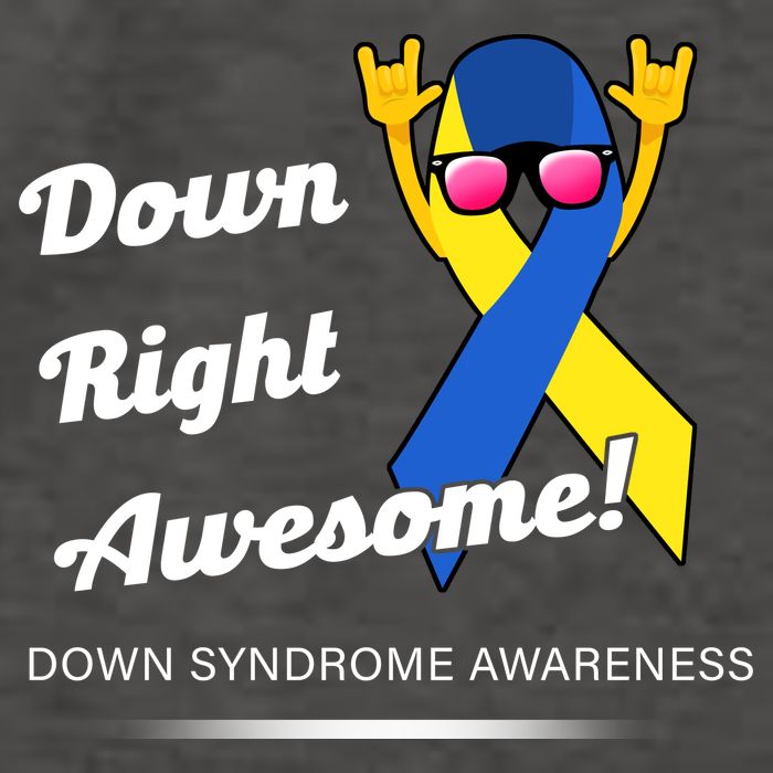 Down Right Awesome Down Syndrome Vector Backpack