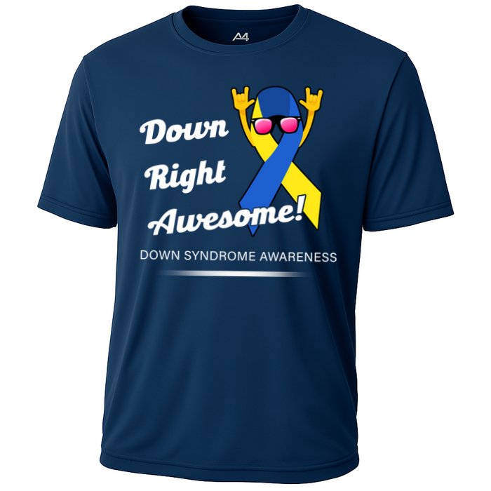 Down Right Awesome Down Syndrome Cooling Performance Crew T-Shirt