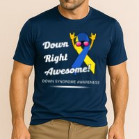 Down Right Awesome Down Syndrome Cooling Performance Crew T-Shirt