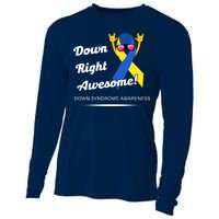 Down Right Awesome Down Syndrome Cooling Performance Long Sleeve Crew