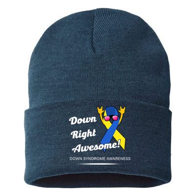 Down Right Awesome Down Syndrome Sustainable Knit Beanie