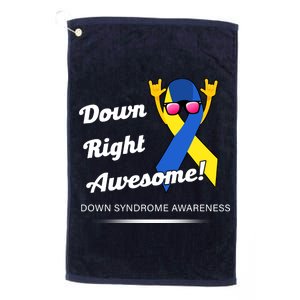 Down Right Awesome Down Syndrome Platinum Collection Golf Towel