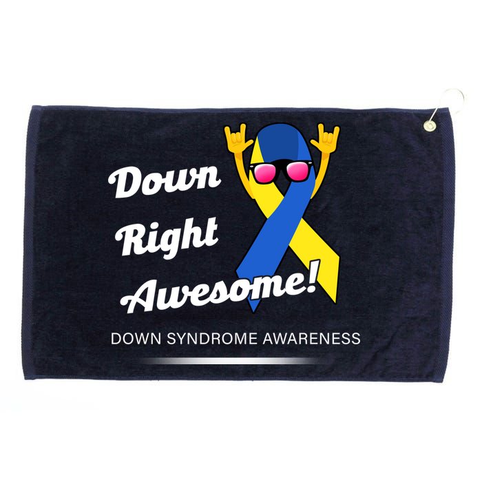 Down Right Awesome Down Syndrome Grommeted Golf Towel