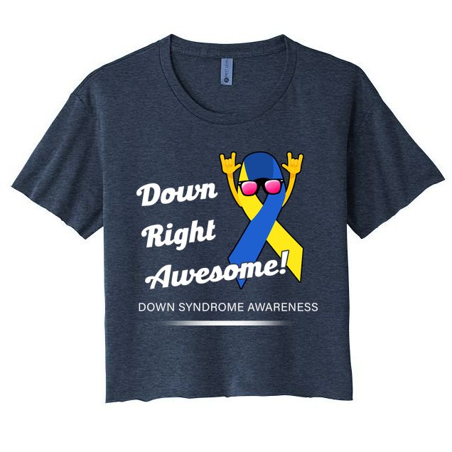 Down Right Awesome Down Syndrome Crop Top