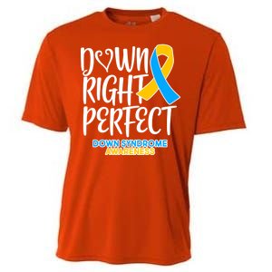 Down Right Perfect - Down Syndrome Awareness Cooling Performance Crew T-Shirt