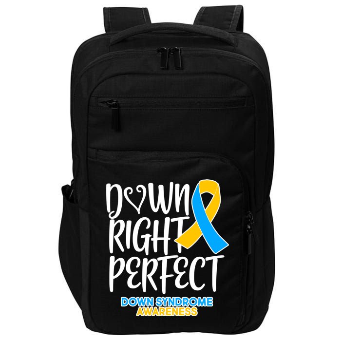 Down Right Perfect - Down Syndrome Awareness Impact Tech Backpack