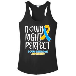 Down Right Perfect - Down Syndrome Awareness Ladies PosiCharge Competitor Racerback Tank