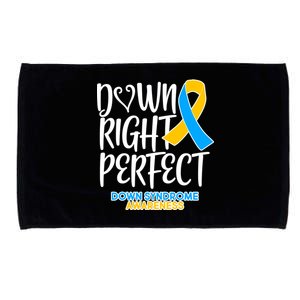 Down Right Perfect - Down Syndrome Awareness Microfiber Hand Towel