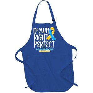 Down Right Perfect - Down Syndrome Awareness Full-Length Apron With Pockets